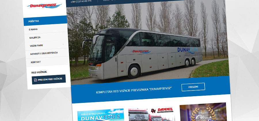 Dunavprevoz novi sajt
